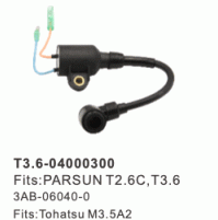 2 STROKE - IGNITION COIL - PARSUN T2.6C, T3.6 - 3AB-06040-0 -TOHATSU M3.5A2 -T3.6-04000300 - Parsun